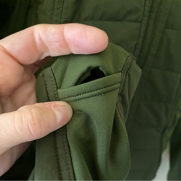 Olive Green Women's Hooded Jacket - Picture 10 of 15